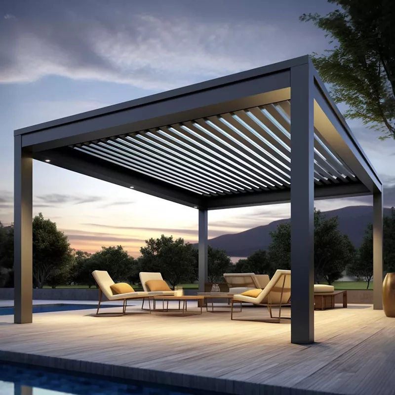Pergola nhôm có thể điều chỉnh