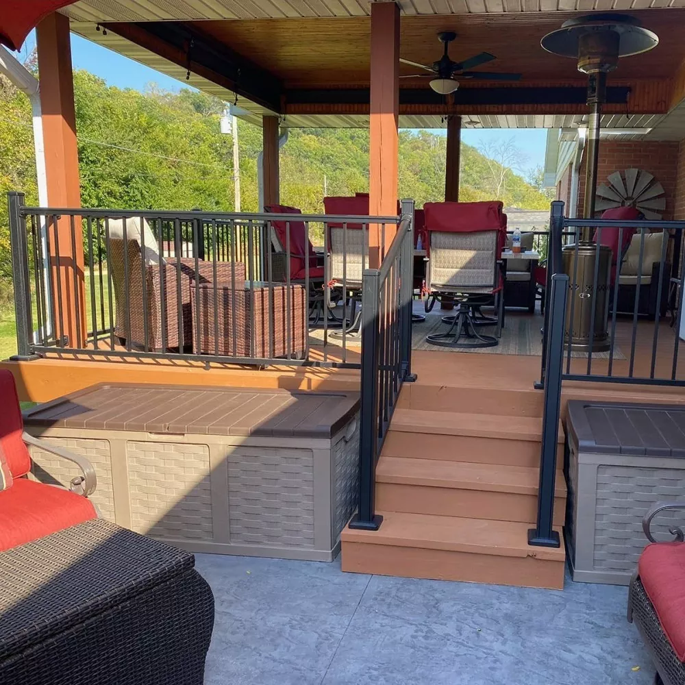 Lan can cầu thang nhôm ngoài trời