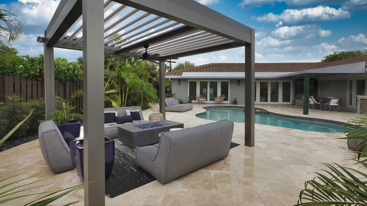 aluminum pergola