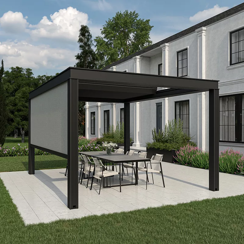 Pergola có mái che có động cơ